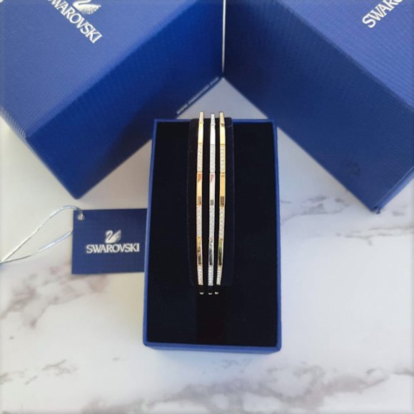 SWAROVSKI Crystal Cubist Bangle Set - Picture 2 of 7